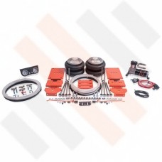 Comfort Semi air suspension and compressorset kit for a Peugeot Boxer X250 (2006- ) with 8" leafsprings, no AL-KO chassis, no all-wheel drive models. The air helper springs can be installed on most light commercial vehicles, motorhomes and SUV's.   Only f