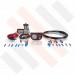 Compressor Kit Oluve 215 | shiny walnut color gauge dashpanel with one pressure gauge