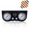 Shiny Black standard gauge dashpanel with double pressure gauge