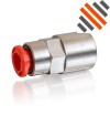 Straight Push-in Air Flow connector with Internal Thread 6mm | Semi-airsuspension